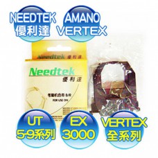 AMANO EX-3000 /EX-3500 / VERTEX / JM / NEEDTEK 打卡鐘雙色色帶